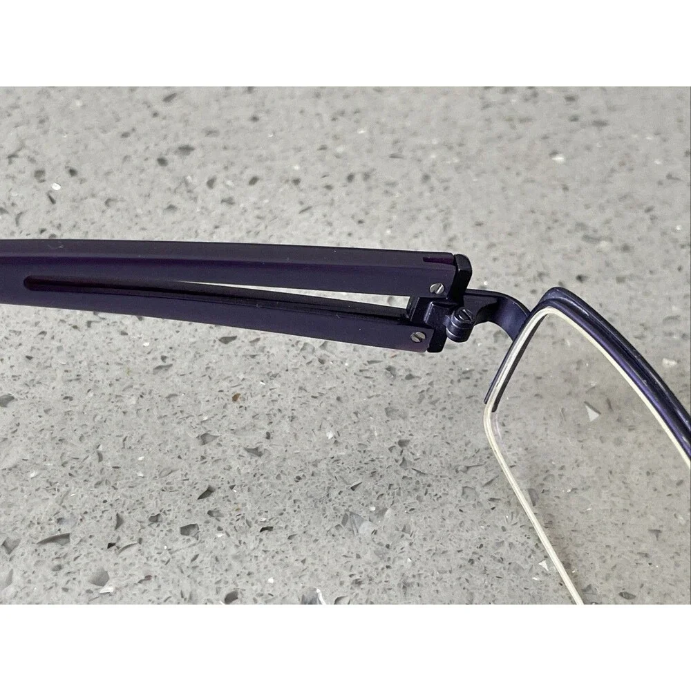 Roots Eyewear PLM CEN 51-18-135 Plum Purple Half Rim Eyeglasses Frames ONLY